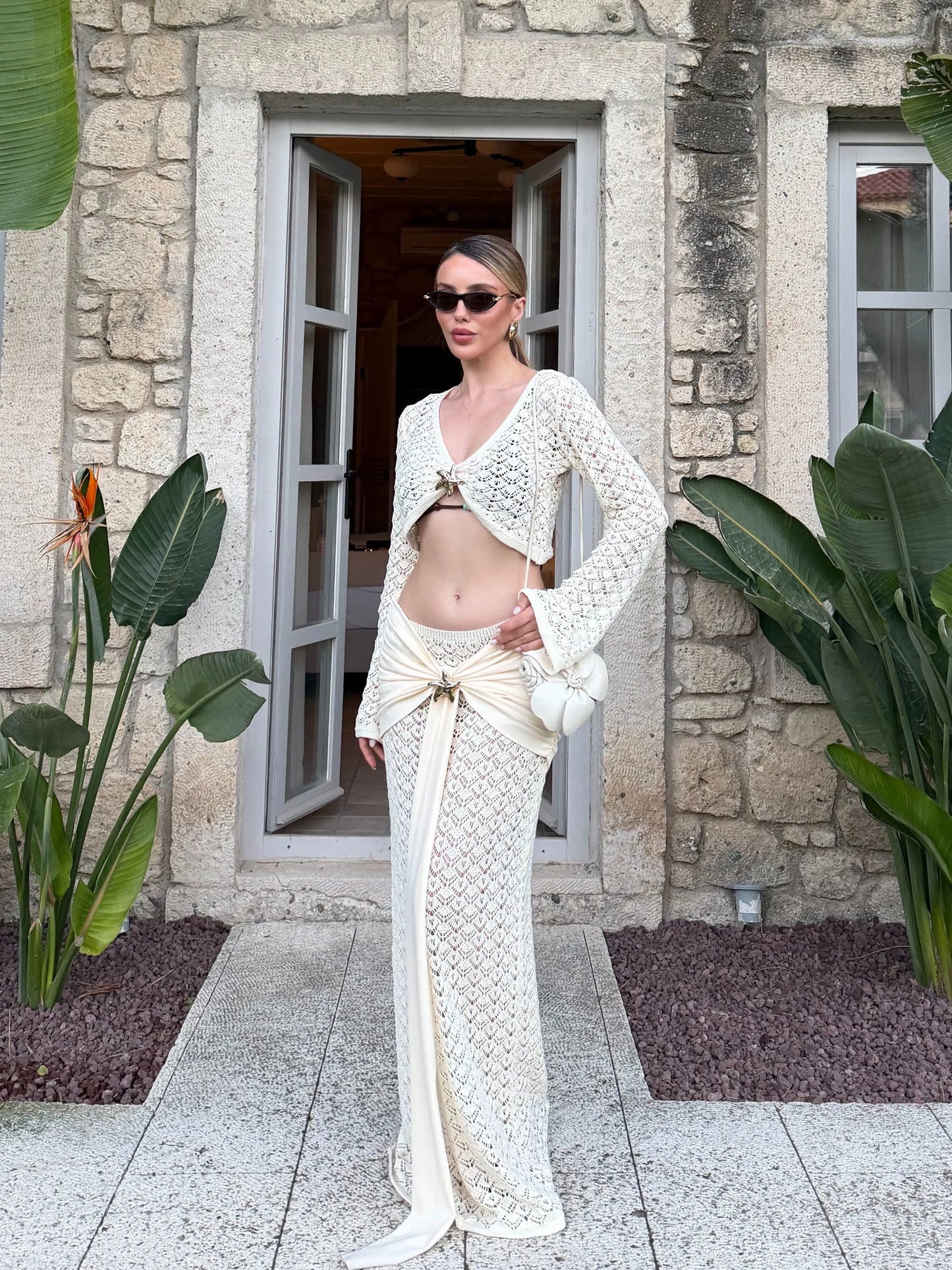 Set crochet étoilée